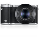 Samsung NX300 Mirrorless Digital Camera with 45mm f/1.8 2D/3D Lens (Black)
