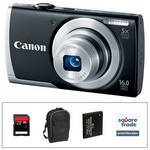 Canon PowerShot A2500 Digital Camera Deluxe Accessory Kit (Black)