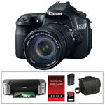 Canon EOS 60D DSLR Camera Kit with 18-135mm Lens, Printer and Accessories