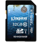 Kingston 32GB SDHC Elite Class 10 UHS-1 Memory Card