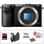 Sony Sony Alpha NEX-7 Digital Camera Kit with Essential Accessories (Black)