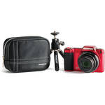 Olympus SZ-15 Digital Camera Bundle (Red)