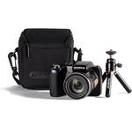 Olympus SP-820UZ iHS Digital Camera Bundle (Black)