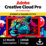 Adobe Creative Cloud 1-Year Membership Student & Teacher Edition