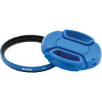 Vivitar 62mm UV Filter and Snap-On Lens Cap (Blue)