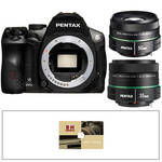 Pentax K-30 Digital SLR Camera Kit with 50mm f/1.8 and 35mm f/2.4 Lenses (Black)