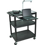 Luxor LP40LE 3-Shelf Presentation Cart