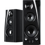 GOgroove BlueSYNC SLK Wireless Bluetooth Powered Bookshelf Stereo Speakers