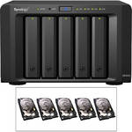 Synology 20TB (5 x 4TB) DS1513+ 5-Bay NAS Server Kit with Drives