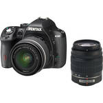 Pentax K-50 Digital SLR Camera with 18-55mm f/3.5-5.6 and 50-200mm f/4-5.6 Lenses (Black)