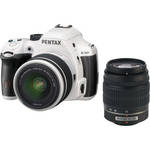 Pentax K-50 Digital SLR Camera with 18-55mm f/3.5-5.6 and 50-200mm f/4-5.6 Lenses (White)