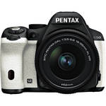 Pentax K-50 Digital SLR Camera with 18-55mm f/3.5-5.6 Lens (Black/White)