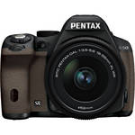 Pentax K-50 Digital SLR Camera with 18-55mm f/3.5-5.6 Lens (Black/Brown)