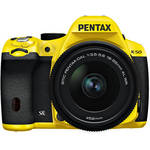 Pentax K-50 Digital SLR Camera with 18-55mm f/3.5-5.6 Lens (Yellow/Black)