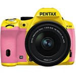 Pentax K-50 Digital SLR Camera with 18-55mm f/3.5-5.6 Lens (Yellow/Pink)