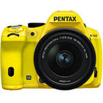 Pentax K-50 Digital SLR Camera with 18-55mm f/3.5-5.6 Lens (Yellow/Yellow)