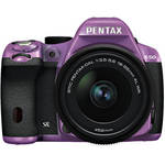 Pentax K-50 Digital SLR Camera with 18-55mm f/3.5-5.6 Lens (Purple/Black)