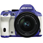 Pentax K-50 Digital SLR Camera with 18-55mm f/3.5-5.6 Lens (Violet/White)