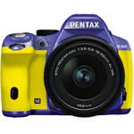Pentax K-50 Digital SLR Camera with 18-55mm f/3.5-5.6 Lens (Violet/Yellow)