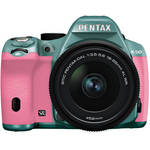 Pentax K-50 Digital SLR Camera with 18-55mm f/3.5-5.6 Lens (Mint/Pink)