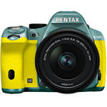 Pentax K-50 Digital SLR Camera with 18-55mm f/3.5-5.6 Lens (Mint/Yellow)