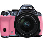 Pentax K-50 Digital SLR Camera with 18-55mm f/3.5-5.6 Lens (Metal Navy/Pink)