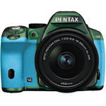 Pentax K-50 Digital SLR Camera with 18-55mm f/3.5-5.6 Lens (Metal Green/Aqua)