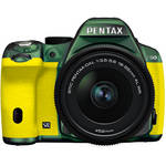 Pentax K-50 Digital SLR Camera with 18-55mm f/3.5-5.6 Lens (Metal Green/Yellow)