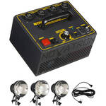 Novatron V400-D 400 W/S 3- Light Kit No Stands Umbrellas or Case