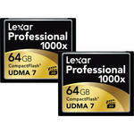 Lexar 64 GB Pro Compact Flash Card (1000X 2P)