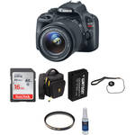 Canon Canon EOS Rebel SL1 DSLR Camera and EF-S 18-55mm Lens Kit with Basic Accessories