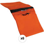 Impact 35 lb Pro Sandbag Kit, Set of 6 (Orange)