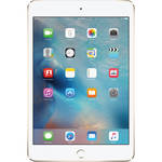 Apple iPad Mini 4 7.9" 16GB Wi-Fi & Cellular Tablet with Retina Display (4th Gen) - Gold + Webroot Secure 3-Device