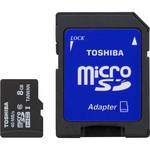 3-Pack Toshiba PFM008U-2DCK 8GB Class 10 266x MicroSDHC Memory Card