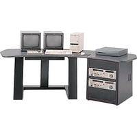 Winsted E4519 Single Pedestal Digital Desk (Black)