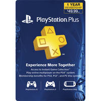Sony PlayStation Plus 1-Year Membership Subscription Card