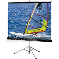 Draper Diplomat Portable Tripod Projection Screen - 60 x 60" - Glass Beaded