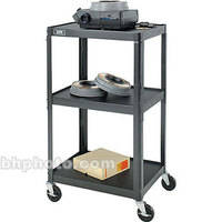Advance 2 Shelf TV Cart, Black - 18x24x42"