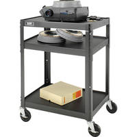 Advance 2 Shelf TV Cart, Black - 18x24x34"