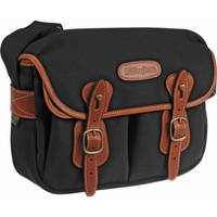 Billingham Hadley Shoulder Bag Small (Black, with Tan Leather Trim)