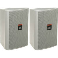 JBL Control 23 Ultra Compact Indoor/Outdoor Monitor (Pair, White)