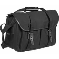Billingham 445 Shoulder Bag (Black with Black Leather Trim)