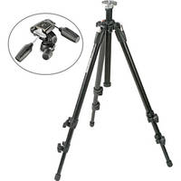 Manfrotto 190XDB Tripod Legs (Black) with 804RC2 3-Way Head