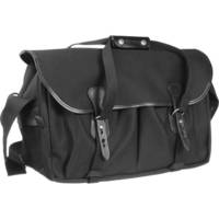 Billingham 555 Shoulder Bag (Black with Black Leather Trim)