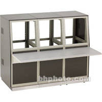 Winsted 3-Bay Base and 19.25" (48.9 cm) (11U) Slope Console, Model J8210