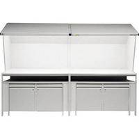 GTI CVX-4/SC   48 x 130" Viewing Station w/Storage Cabinets