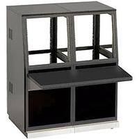 Winsted J8813 Two-Bay Slope Console, System/85 Series (Black)