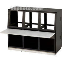 Winsted J8814 Three-Bay Slope Console, System/85 Series (Black)