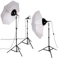 Impact Tungsten Three-Floodlight Kit with 6' Stands