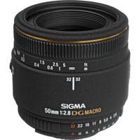 Sigma 50mm f/2.8 EX DG Macro Autofocus Lens for Nikon AF